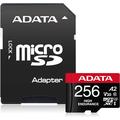 Adata microSDXC-minneskort med hög uthållighet och adapter AUSDX256GUI3V30SHA2-RA1 - 256 GB