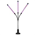 Justerbar 3-Huvud Växtlampa / LED-Lampa för Inomhusväxter (Bulk Tillfredsställande)