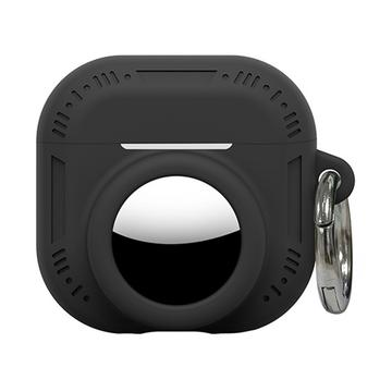 AirPods 5/4/AirTag 2-i-1-fodral i silikon med karbinhake