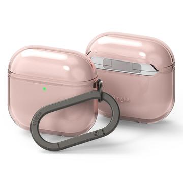 AirPods 4 Ringke silikonfodral - stötsäkert skydd - Rosa