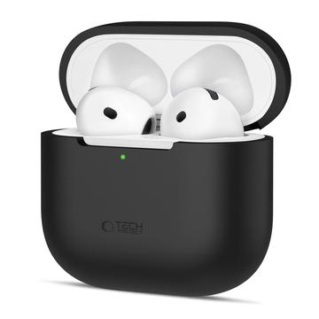 AirPods 4 Tech-Protect silikonfodral - svart