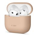 AirPods 4 Tech-Protect silikonfodral - Caffè Latte