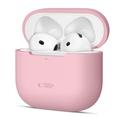 AirPods 4 Tech-Protect silikonfodral - Dammig rosa