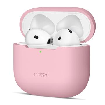AirPods 4 Tech-Protect silikonfodral - Dammig rosa