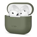 AirPods 4 Tech-Protect silikonfodral - Olivgrön
