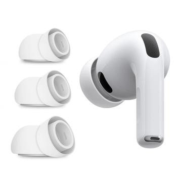 AirPods Pro 3 Tech-Protect Örontoppar i Silikon - S, M, L (Öppen Förpackning - Utmärkt) - Vit