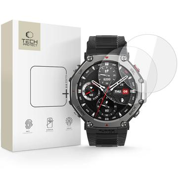 Amazfit T-Rex 3 Pro Tech-Protect Glass Fit+ skärmskydd av härdat glas - 48mm - 2 st. - Klar