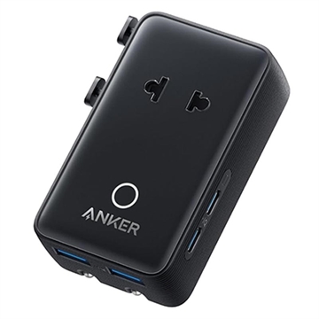 Anker Nano 5-portars reseadapter - 20W - Svart
