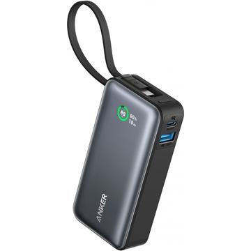 Anker Nano 545 10000mAh Powerbank med USB-C-kabel - 30W