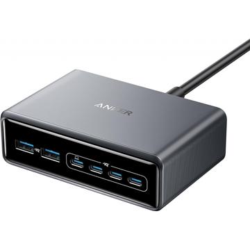 Anker Prime 200W stationär laddningsstation - 4x USB-C, 2x USB-A - Svart