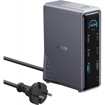 Anker Prime 737 14-i-1 USB-C-dockningsstation - svart