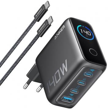 Anker Zolo 140W GaN stationär laddare med USB-C-kabel