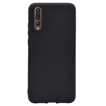 Anti-Fingeravtryck Matt Huawei P20 Pro TPU-skal - Svart