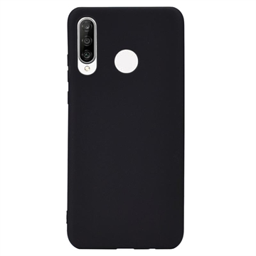 Anti-Fingeravtryck Matt Huawei P30 Lite TPU-skal - Svart