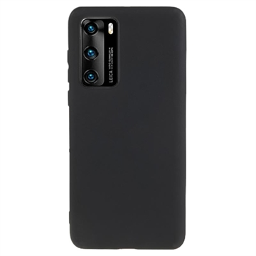 Anti-Fingeravtryck Matt Huawei P40 TPU-skal - Svart