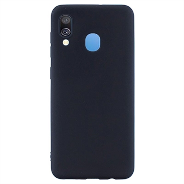 Anti-Fingeravtryck Matt Samsung Galaxy A40 TPU-skal - Svart