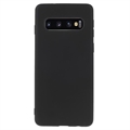 Anti-Fingeravtryck Matt Samsung Galaxy S10+ TPU-skal - Svart