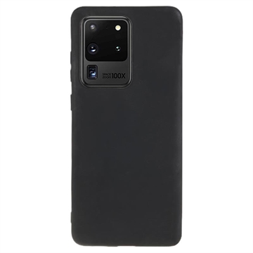 Anti-Fingeravtryck Matt Samsung Galaxy S20 Ultra TPU-skal - Svart