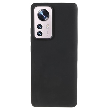 Anti-Fingeravtryck Matt Xiaomi 12 Pro TPU-skal - Svart