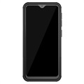 Anti-Slip Samsung Galaxy A20e Hybrid Skal med Stativ - Svart