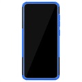 Anti-Slip Samsung Galaxy A70 Hybrid Skal med Stativ - Blå / Svart