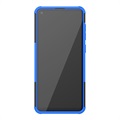 Anti-Slip Samsung Galaxy A21s Hybrid Skal med Stativ - Blå / Svart