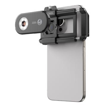 Apexel APL-MS300 300X Smartphone-mikroskop med LED-lampa - Svart