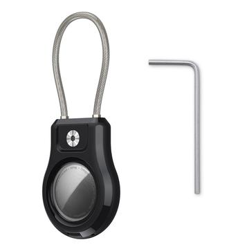 Apple AirTag/AirTag 2 Fodral med trådrem i rostfritt stål