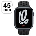 Apple Watch Nike 7 LTE MKL53FD/A - Aluminiumboett, Antracit/Svart Sportband, 45mm - Midnight