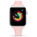 Apple Watch 7/SE/6/5/4/3/2/1 Premium Läderarmband - 41mm/40mm/38mm - Rosa