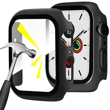 Apple Watch Series 1/2/3 Plastskal med Härdat Glas Skärmskydd - 42mm - Svart