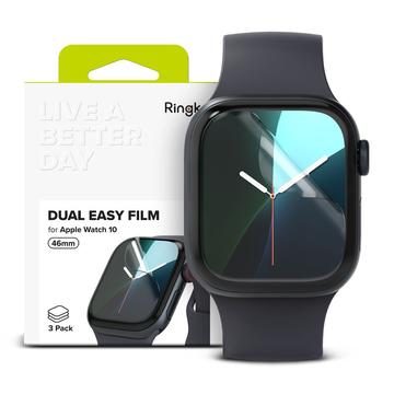 Apple Watch Series 11/10 Ringke Dual Easy Film Skärmskydd - 46mm - 3 st.