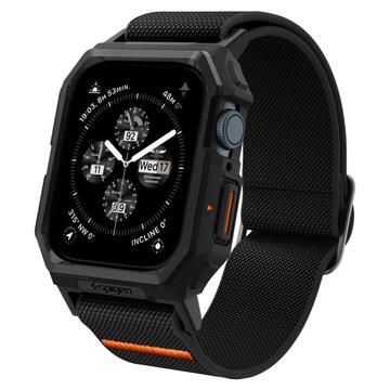 Apple Watch Series 9/8/SE (2022)/7/SE/6/5/4 Spigen Lite Fit Pro Armband med Fodral - 44mm, 45mm - Svart