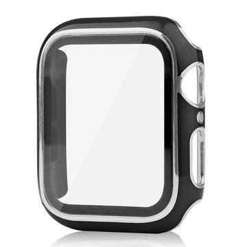 Apple Watch Series SE (2022)/SE/6/5/4 Skal med Härdat Glas Skärmskydd - 9H - 44mm - Svart