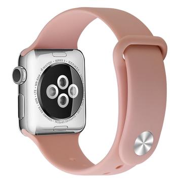 Apple Watch Series SE 3/SE(2023)/11/10/9/8/SE (2022)/7/SE/6/5/4/3/2/1 Soft Silikonrem - 42mm/41mm/40mm/38mm - Rosa