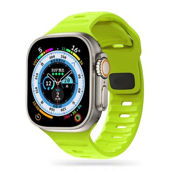 Apple Watch Series Ultra 3/2/Ultra/11/10/9/8/SE 3/(2022)/7/SE/6/5/4/3/2/1 Tech-Protect IconBand Line silikonarmband - 49mm/46mm/45mm/44mm/42mm - Lime