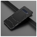 Armor Series Samsung Galaxy S10 Hybrid Skal med Stativ - Svart