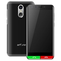 Artfone Smart 500 Mobiltelefon för Äldre - 4G, SOS - Svart