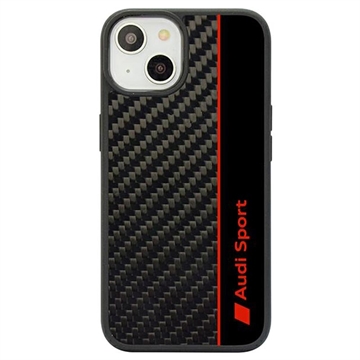 iPhone 14 Audi Carbon Fiber Stripe Skal - Svart
