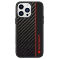 iPhone 14 Pro Max Audi Carbon Fiber Stripe Skal - Svart