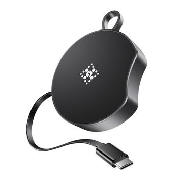 B-31 15W trådlös laddare med utdragbar USB-C-kabel