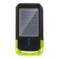 BG-1706 USB+Solar uppladdningsbara cykellampor Vattentäta 6 ljuslägen Dubbel strålkastare för cykel med hornlarm - Grön