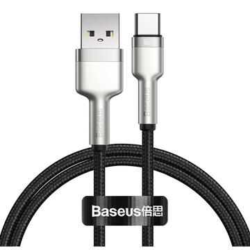 Baseus Cafule Metal Series USB-A till USB-C-kabel - 66W, 1m - Svart