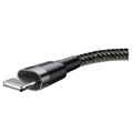 Baseus Cafule USB 2.0 / Lightning Kabel - 2m - Svart / Grå