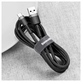 Baseus Cafule USB 2.0 / Typ-C Kabel CATKLF-CG1 - 2m - Svart / Grå