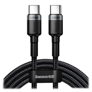Baseus Cafule USB-C Kabel - 2m - Grå / Svart