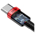 Baseus Cafule USB-C Kabel - 2m - Röd / Svart