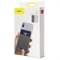 Baseus Card Pocket Universell Stick-On Korthållare - Mörkgrå