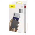 Baseus Card Pocket Universell Stick-On Korthållare - Ljusgrå