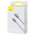 Baseus Crystal Shine USB-C / USB-C Kabel CAJY000705 - 2m - Lila